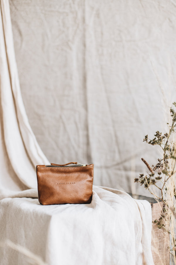 The Petite Clutch in Tan - Saddler & Co - Saddler & Co | Australian Made Leather Goods