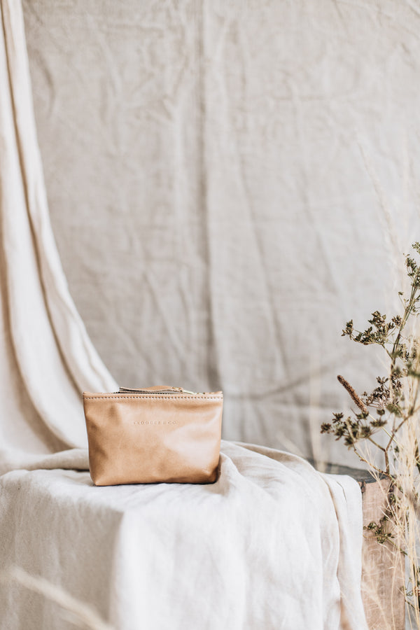The Petite Clutch in 'Barley' - Saddler & Co - Saddler & Co | Australian Made Leather Goods