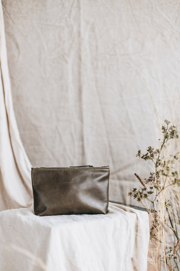 The Daily Clutch in 'Spruce' - Saddler & Co - Saddler & Co | Australian Made Leather Goods