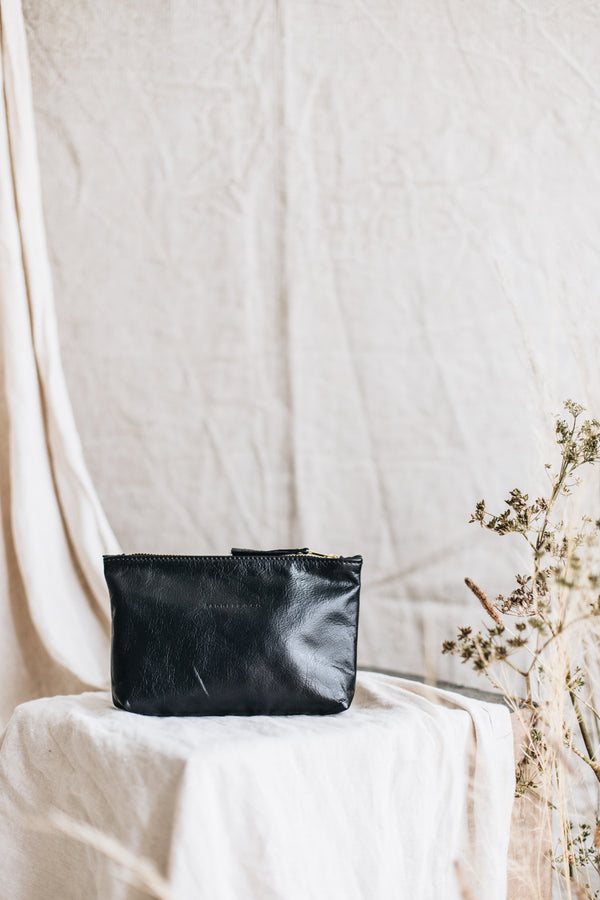 The Daily Clutch in Black - Saddler & Co - Saddler & Co | Australian Made Leather Goods