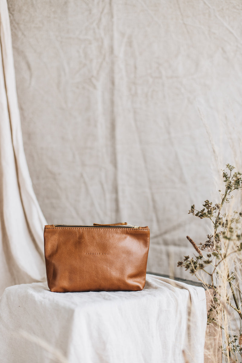 The Daily Clutch in Tan - Saddler & Co - Saddler & Co | Australian Made Leather Goods