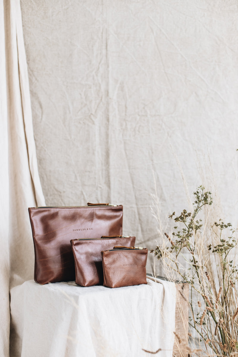 The Classic Clutch in Caramel - Saddler & Co - Saddler & Co | Australian Made Leather Goods