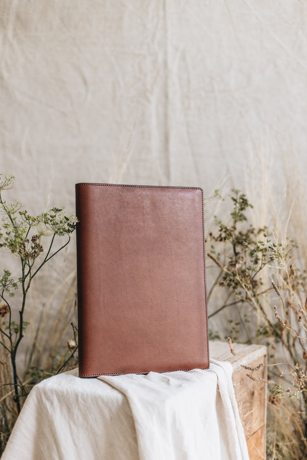 A4 Leather Journal in Caramel - Signature Collection - Saddler & Co | Australian Made Leather Goods