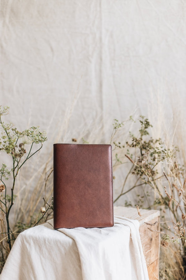 A5 Leather Journal in Caramel - Signature Collection - Saddler & Co | Australian Made Leather Goods