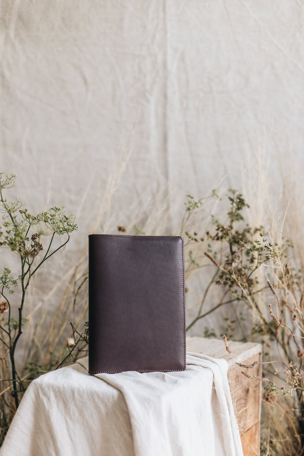 A5 Leather Journal in Cocoa - Signature Collection - Saddler & Co | Australian Made Leather Goods