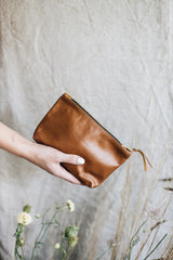 The Daily Clutch in Tan - Saddler & Co - Saddler & Co | Australian Made Leather Goods