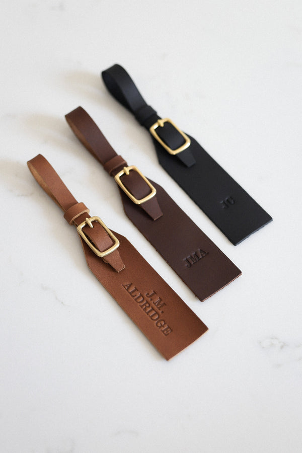 Leather Luggage Tag | NEW - Saddler & Co - Saddler & Co | Australian Made Leather Goods