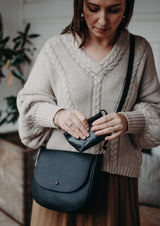The Petite Clutch in Black - Saddler & Co - Saddler & Co | Australian Made Leather Goods