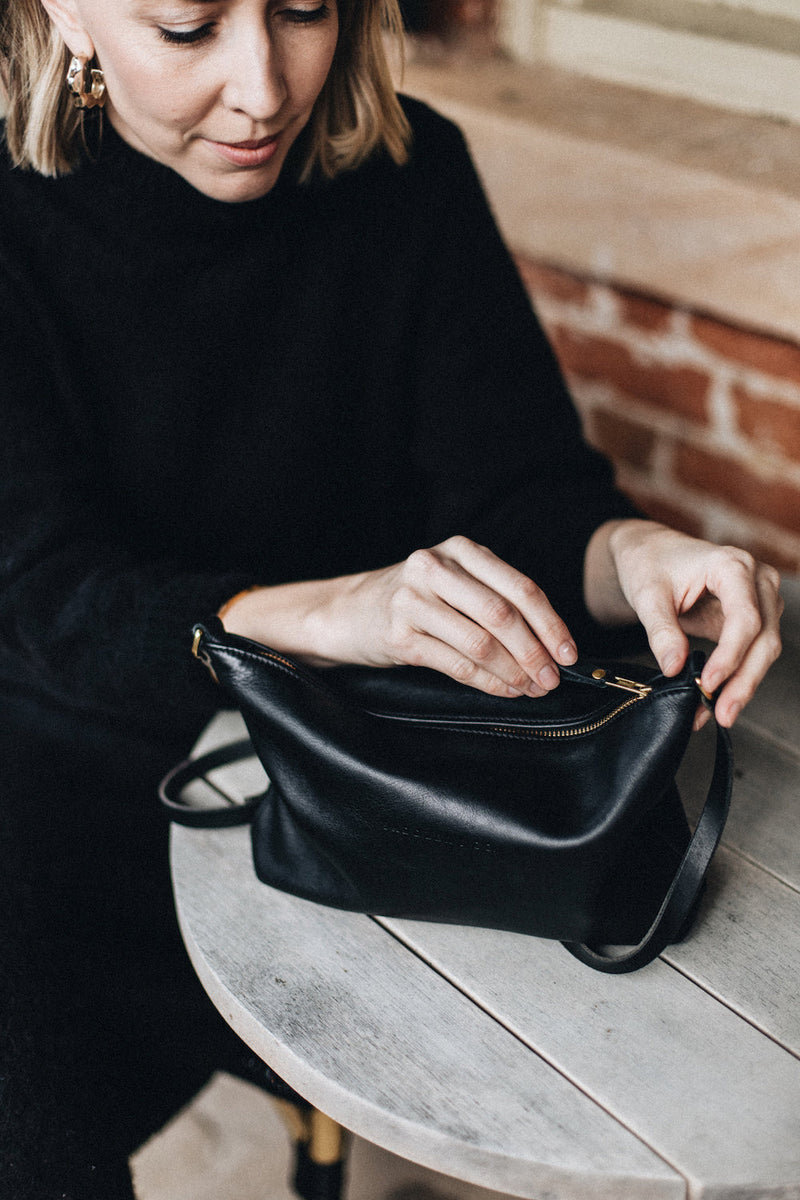 OUTLET | Essential Bag in Black - Saddler & Co - Saddler & Co | Australian Made Leather Goods