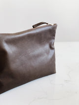 The Classic Clutch in Cocoa - Saddler & Co - Saddler & Co | Australian Made Leather Goods