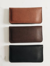 Leather Phone Wallet in Cocoa - Saddler & Co - Saddler & Co | Australian Made Leather Goods