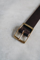 Casual Belt in Dark Brown - Saddler & Co - Saddler & Co | Australian Made Leather Goods