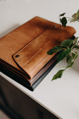Leather Work Folio - Nutmeg - Saddler & Co - Saddler & Co | Australian Made Leather Goods