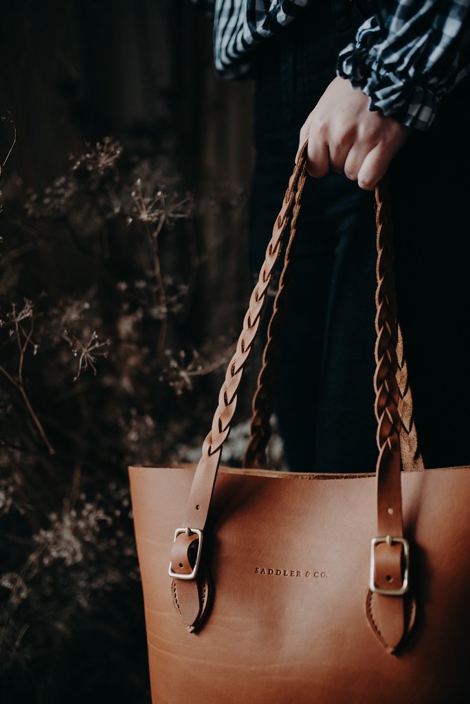 OUTLET | Plaited Strap Set (handles only) - Saddler & Co - Saddler & Co | Australian Made Leather Goods