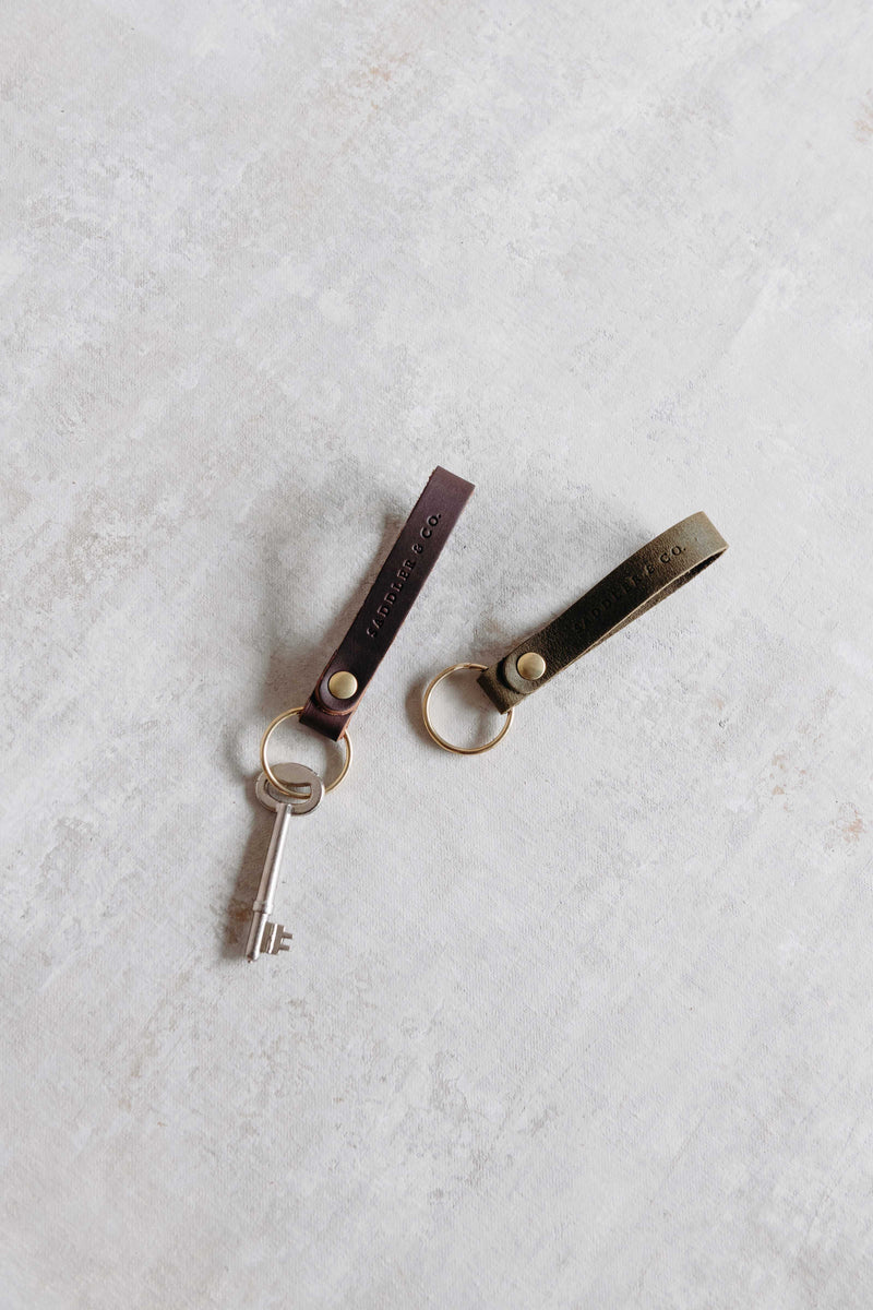 OUTLET | Leather Loop Keychain - Saddler & Co - Saddler & Co | Australian Made Leather Goods