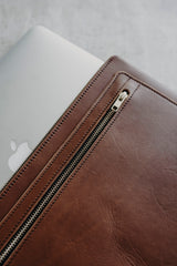 The Laptop Case in Toffee - Large size - Saddler & Co - Saddler & Co | Australian Made Leather Goods