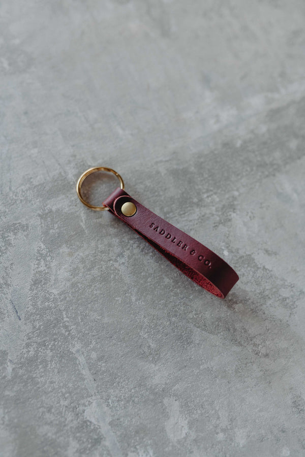 Loop Keychain in Bramble | Special Edition - Saddler & Co - Saddler & Co | Australian Made Leather Goods