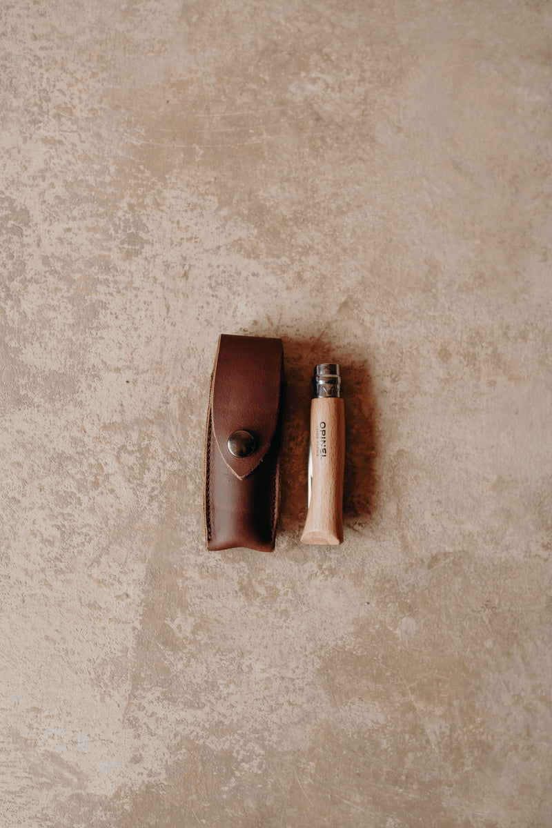 Opinel Pouch & Knife SET - Saddler & Co - Saddler & Co | Australian Made Leather Goods