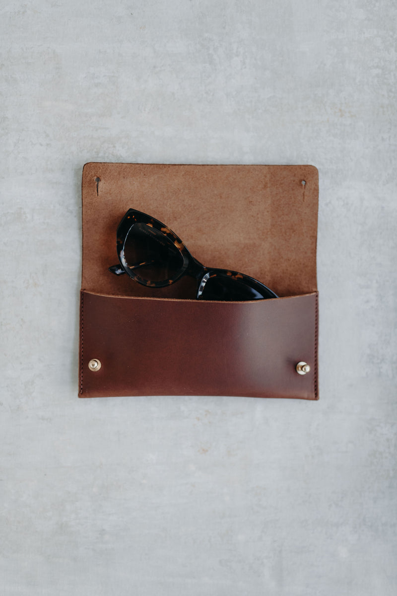 NEW | Glasses Case in Caramel - Saddler & Co - Saddler & Co | Australian Made Leather Goods