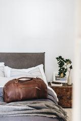 The Weekender Travel Bag in Caramel - Saddler & Co - Saddler & Co | Australian Made Leather Goods