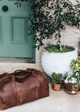 The Overnighter Travel Bag in Caramel - Saddler & Co - Saddler & Co | Australian Made Leather Goods