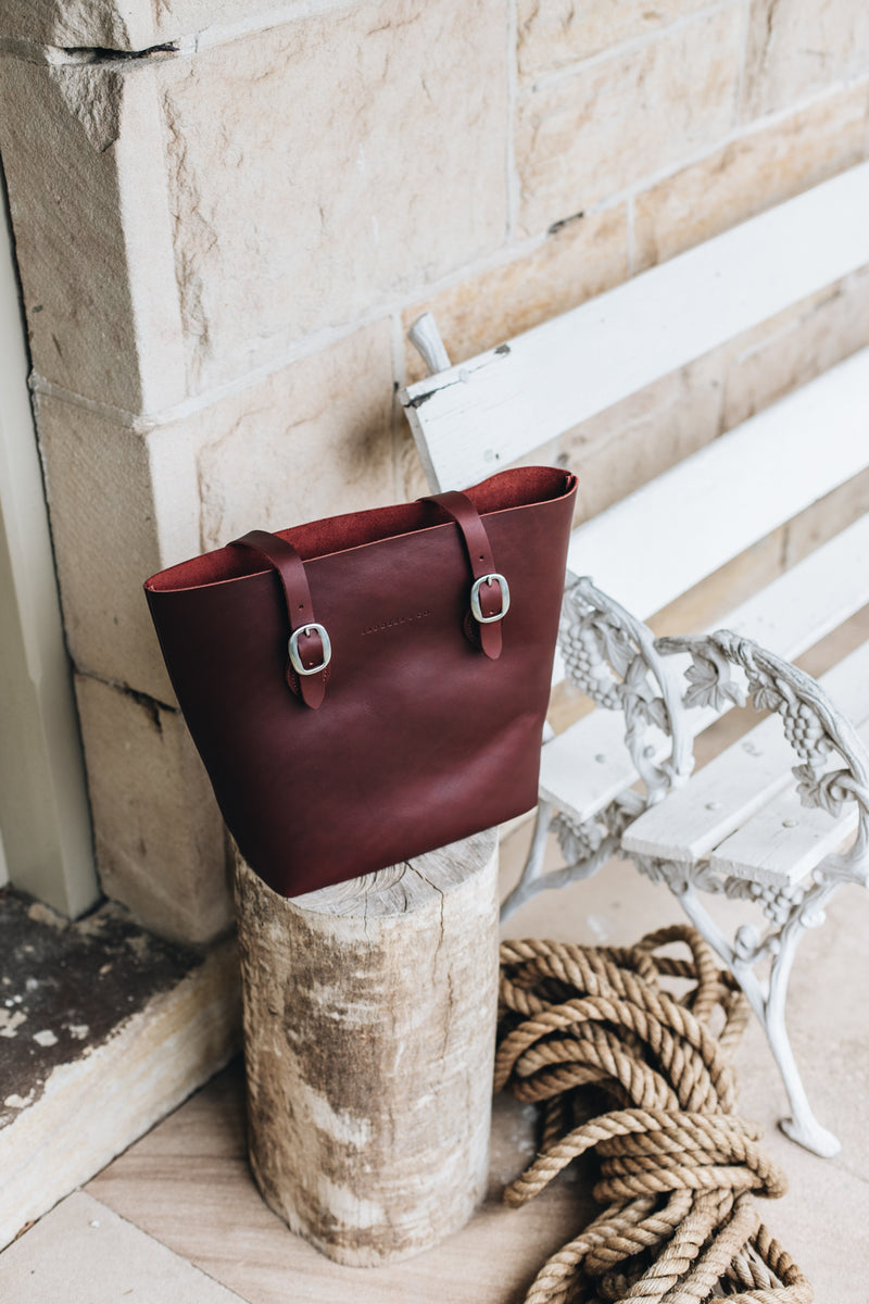 The Classic Tote in Bramble - Saddler & Co - Saddler & Co | Australian Made Leather Goods