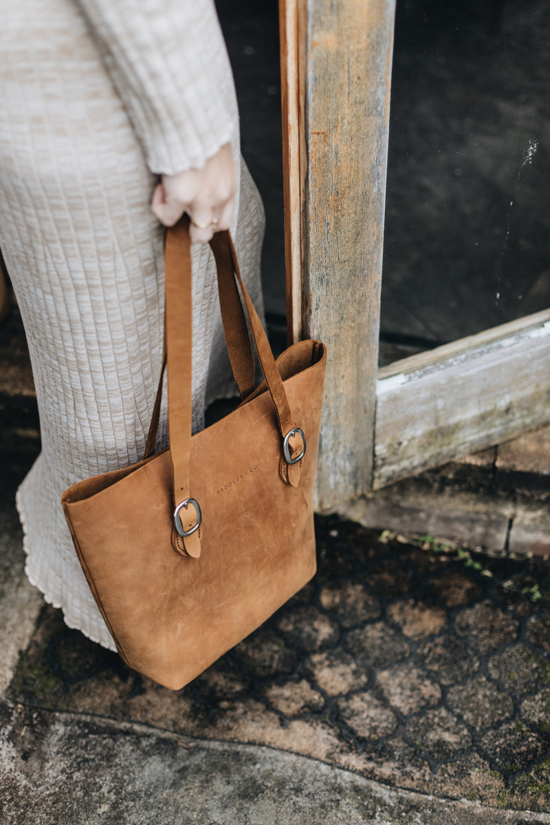 The Classic Tote in Nutmeg - Saddler & Co - Saddler & Co | Australian Made Leather Goods