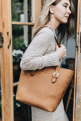 The Classic Tote in Nutmeg - Saddler & Co - Saddler & Co | Australian Made Leather Goods