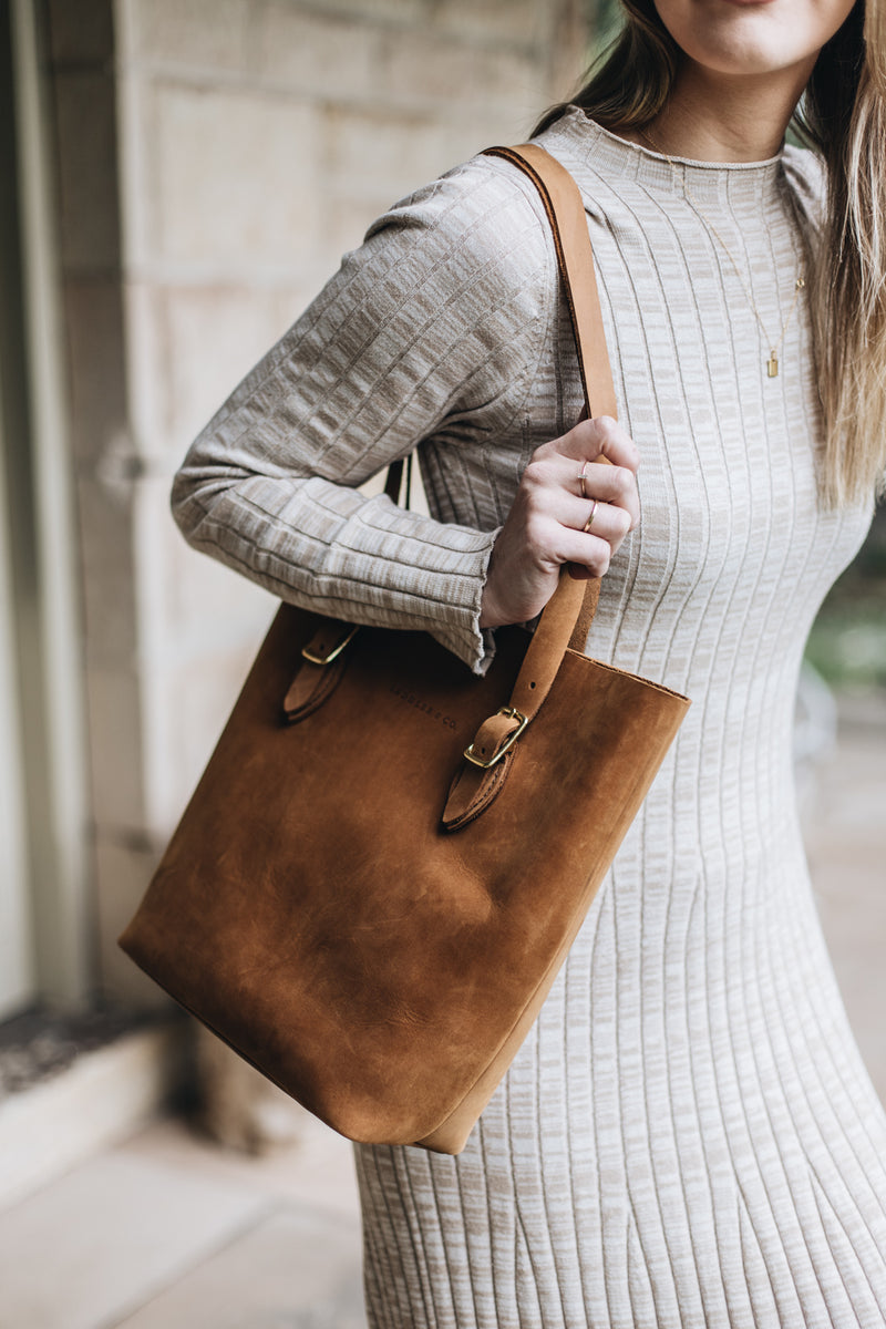 The Classic Tote in Nutmeg - Saddler & Co - Saddler & Co | Australian Made Leather Goods