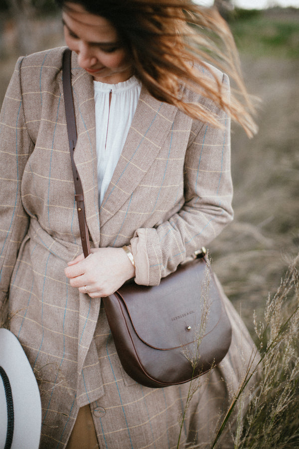 The Saddle Bag in Cocoa - Saddler & Co - Saddler & Co | Australian Made Leather Goods