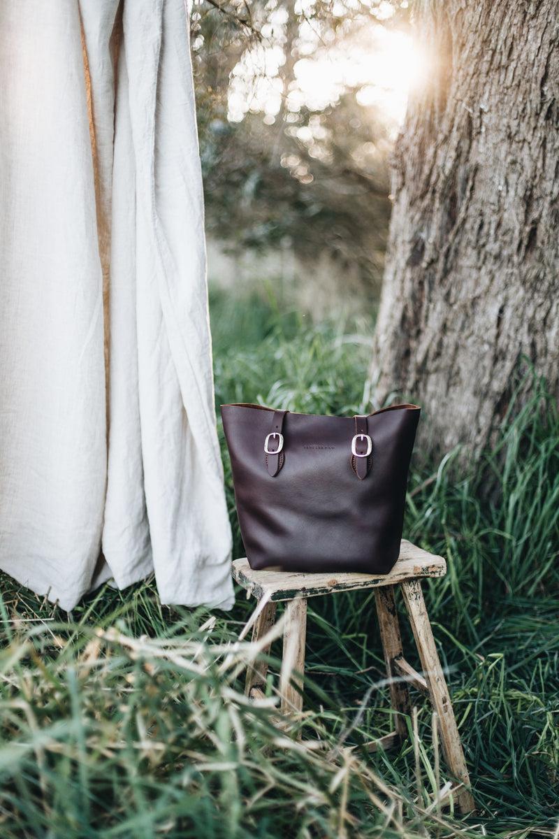 The Classic Tote in Cocoa - Saddler & Co - Saddler & Co | Australian Made Leather Goods