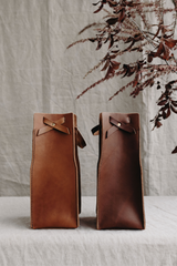 Leather Wine Bag in Caramel - Saddler & Co - Saddler & Co | Australian Made Leather Goods