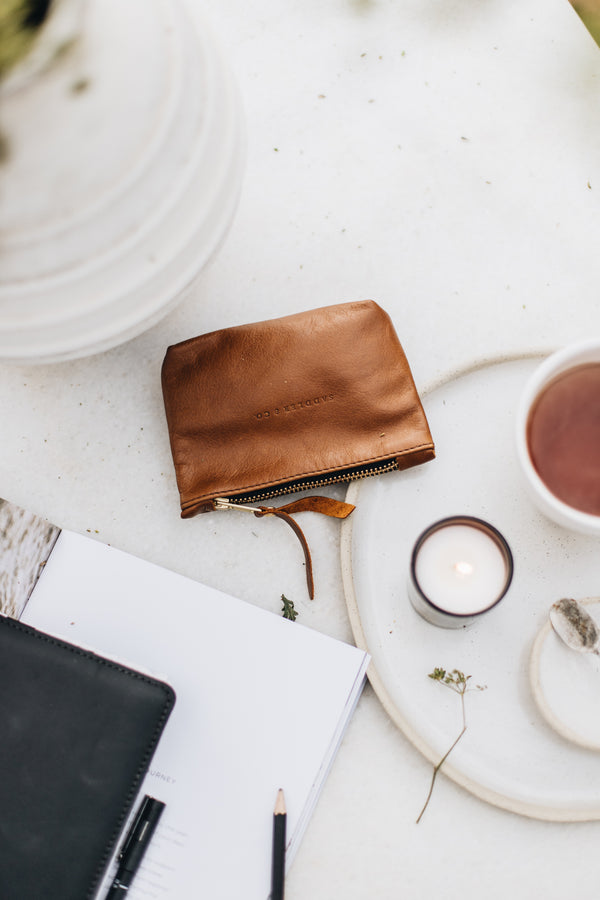 The Petite Clutch in Tan - Saddler & Co - Saddler & Co | Australian Made Leather Goods